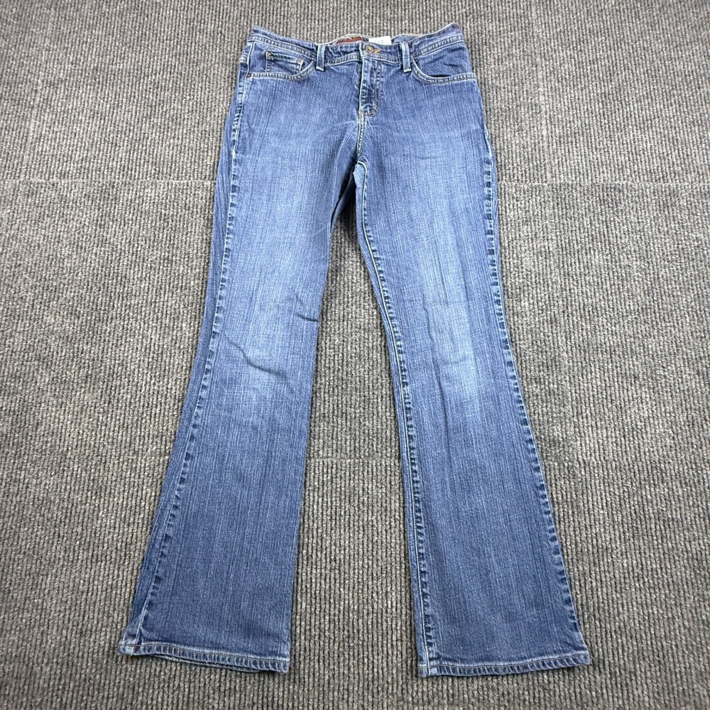 Eddie Bauer Womens Size 8 Blue Bootcut Jeans Shaped Fit Medium Wash Fall 2007